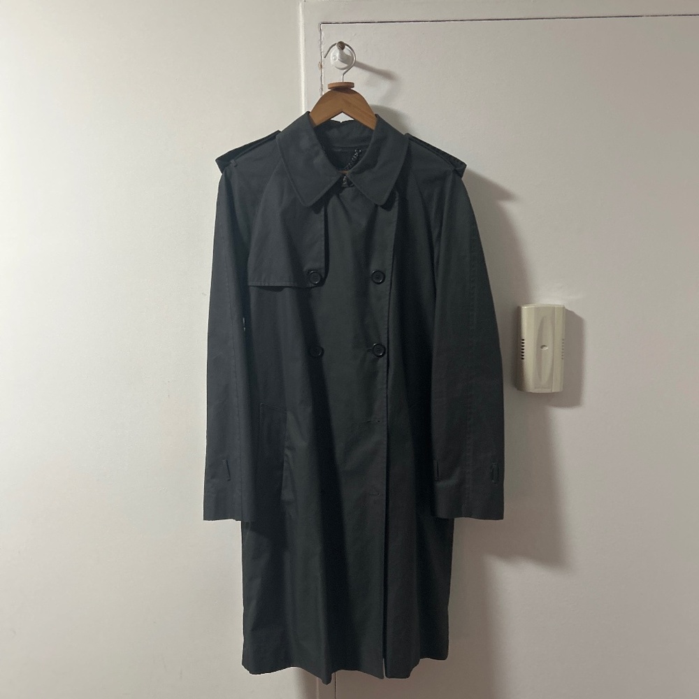 Sandro Dark Gray Men’s Trench Coat Large